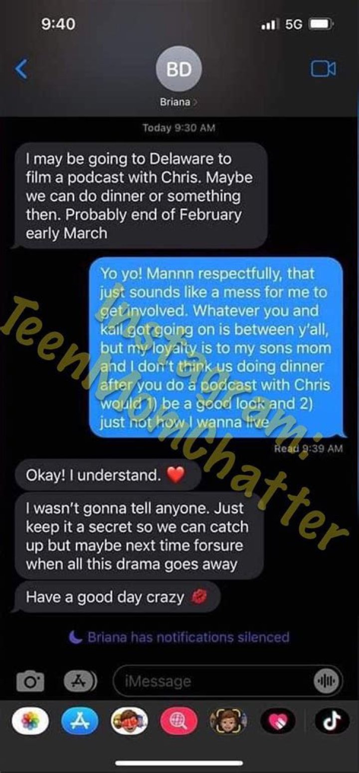 EXCLUSIVE: Briana DeJesus Issues Response To Kailyn Lowry Leaking Texts Between Javi Marroquin & Her