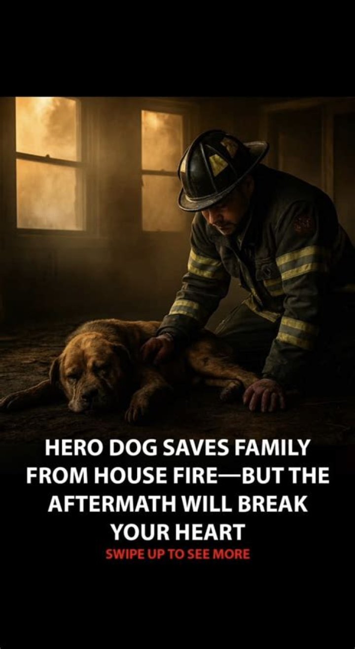 Hero Dog Saves Family From House Fire