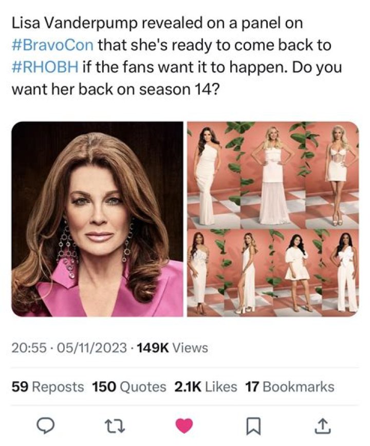 Lisa Vanderpump Talks Return to 'RHOBH'