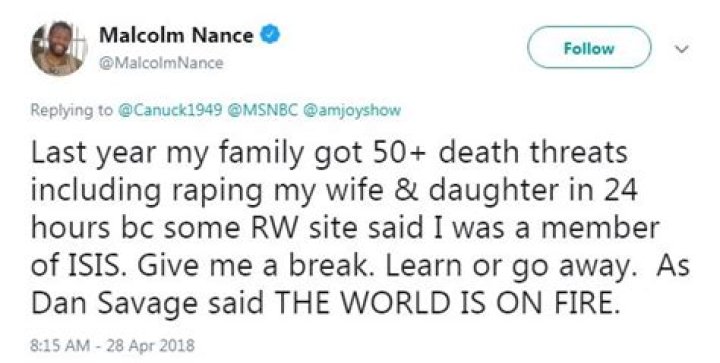 Malcolm Nance Married, Wife, Personal Life, Net Worth