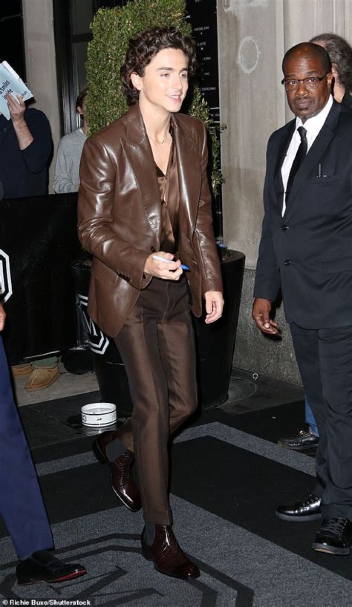 Timothée Chalamet looks so good in 'leather' jumpsuit he 'invented colors'