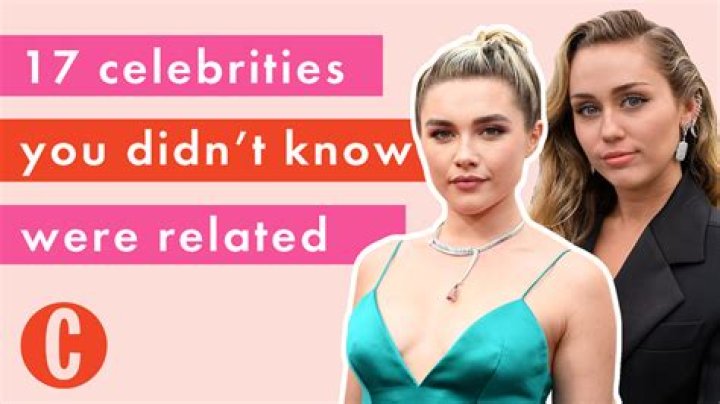 Twelve Celebrities You Didn’t Know Were Related