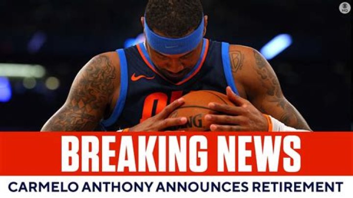 Where is Carmelo Anthony Going After Announcing Retirement in 2023?